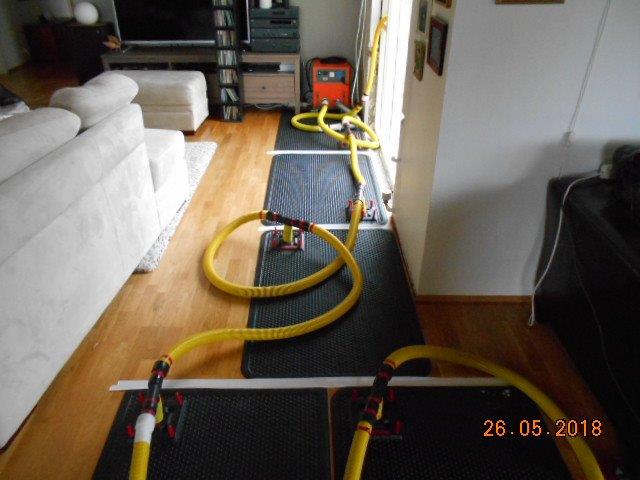 Mottusett fyrir þurrkun á parketi